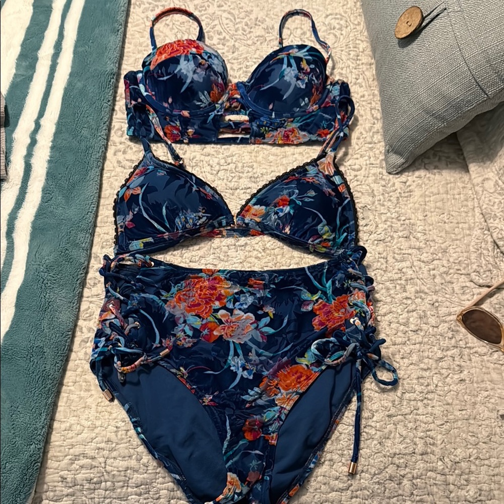 Betsy Johnson Midnight Garden Bikini